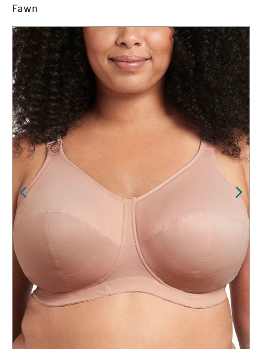 Goddess Fawn Wire-Free Full Coverage Bra in Neutral Fawn